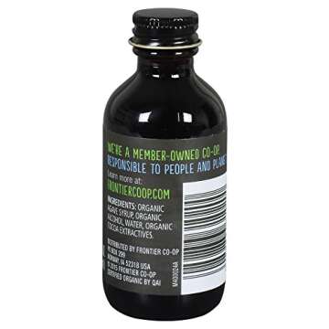 Frontier Co-op Organic Chocolate Extract, 2 Ounce Glass Jar, Warm Flavor for Desserts, Cheesecake, Coffee and Smoothies