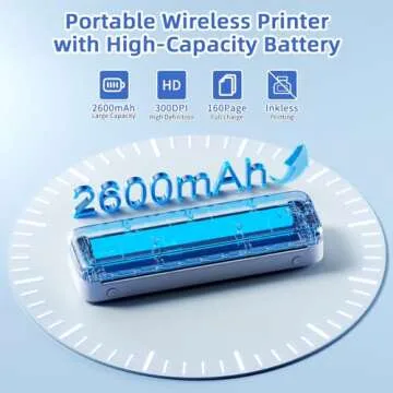 Phomemo M834 Wireless Thermal Printer for All Devices