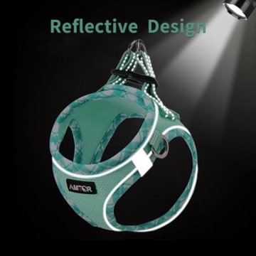 AMTOR No-Pull Dog Harness Leash Set Reflective Durable