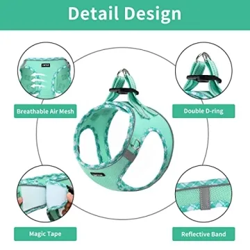 AMTOR No-Pull Dog Harness Leash Set Reflective Durable