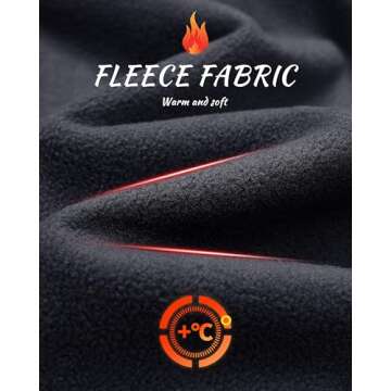 MAGCOMSEN Mens Tactical Jacket Warm Fleece Lined Softshell Jacket Stand Collar Windbreaker Outwear Black L