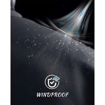 MAGCOMSEN Mens Tactical Jacket Warm Fleece Lined Softshell Jacket Stand Collar Windbreaker Outwear Black L