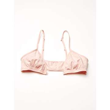 Fruit of the Loom Girls' Cotton Convertible Bralette, 3-Pack, Blush Zen Dot/White/Heather Grey, 32