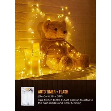 Battery Operated Fairy Lights - 10ft with 120 LEDs