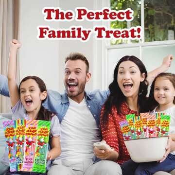 Sour Power Candy Straws Assortment, Bulk 12 Pack 4 Flavor Variety, Sour Straws Mix Gummy Candy, Assorted Gelatin Free Vegan Candy, Easter Basket Stuffer, Movie Theater and Party Bag Candy Kids Gifts