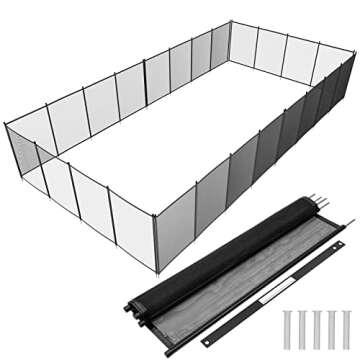 VINGLI Swimming Pool Fence - Durable 4Ft x 108Ft Safety Barrier for Family Safety