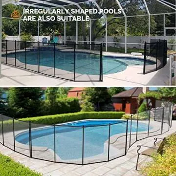 VINGLI Swimming Pool Fence 4Ft x 108Ft Safety Fencing