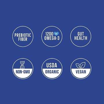 Mamma Chia Organic Prebiotic Squeeze Snack, Blueberry Acai, Fiber-Rich Prebiotic Gut Support, USDA Certified Organic, Non-GMO, Vegan, Gluten Free, 14 Ounce (Pack of 6)