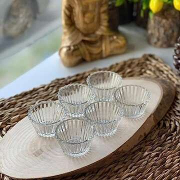 CERENILY MiniSmall Glass Bowls - Small Bowls Perfect for Prep, Dips, Nuts, or Candy - Meal Prep Bowl...