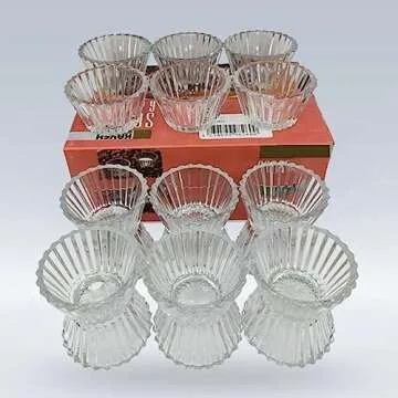 CERENILY MiniSmall Glass Bowls - Small Bowls Perfect for Prep, Dips, Nuts, or Candy - Meal Prep Bowls or Dessert Bowls, Set of 6