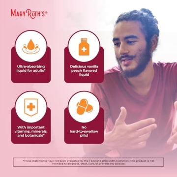 MaryRuth Men's 40+ Multivitamin | Liquid Formula | Immune Boost