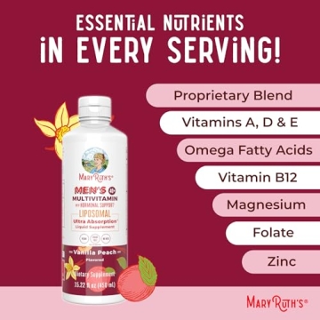 MaryRuth Men's 40+ Multivitamin | Liquid Formula | Immune Boost