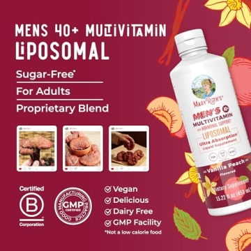 MaryRuth Men's 40+ Multivitamin | Liquid Formula | Immune Boost