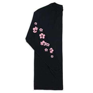 Riot Society Flamingo Blossom Mens Long Sleeve T-Shirt - Black, X-Large