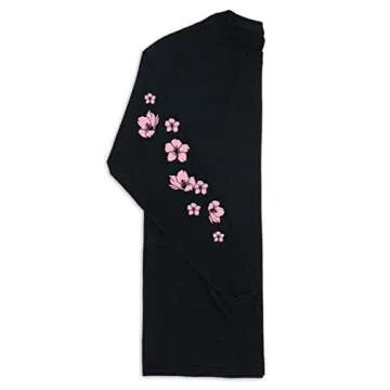 Riot Society Flamingo Blossom Mens Long Sleeve T-Shirt - Black, X-Large