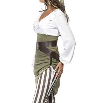 Smiffy's Women's Shipmate Sweetie Costume Top Skirt Leggings