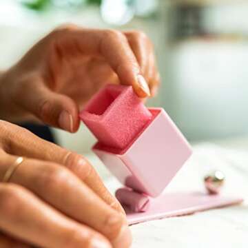 Nail Polish Holder - Anti-Spill Nail Polish Organizer Case-Nail Care Products with Rubber Pad Grippy...