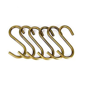 TOPIND 20 Pack 2.4in S Hooks, Heavy Duty Steel S Hanging Hooks for Kitchen, Workshop, Bathroom, Garden, Pan Pot Rack, Closet, Hanging Plants, Cups, Jeans