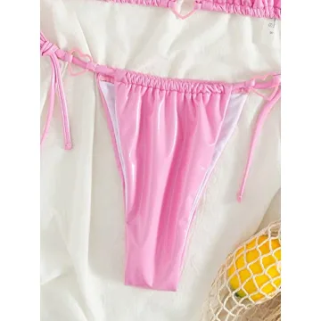 COZYEASE Women's Two Piece Glitter Bikini for Summer