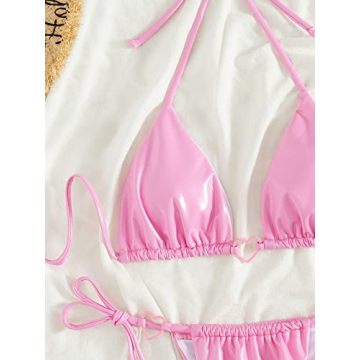 COZYEASE Women's Two Piece Glitter Bikini for Summer