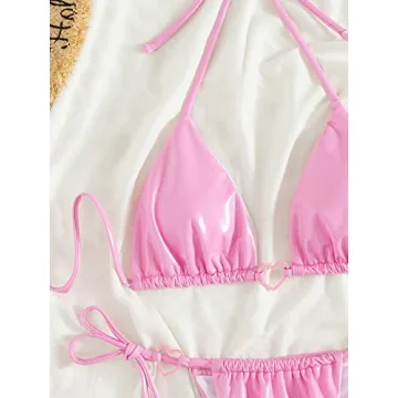 COZYEASE Women's Two Piece Glitter Bikini for Summer