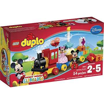 LEGO DUPLO l Disney Mickey Mouse Clubhouse Mickey & Minnie Birthday Parade 10597 Disney Toy (24 Pieces)