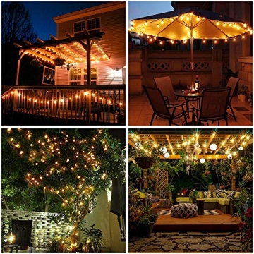 Metaku Globe Fairy Lights - 33ft Remote Operated String Lights