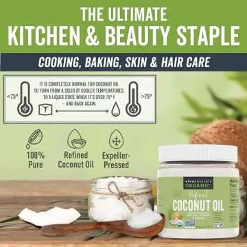 Viva Naturals Organic Coconut Oil - Versatile Cooking & Skin Care