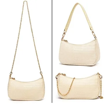 DOREAMALOE Retro Crocodile Shoulder Bag for Women