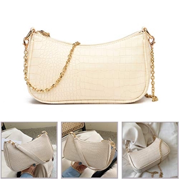 DOREAMALOE Retro Crocodile Shoulder Bag for Women