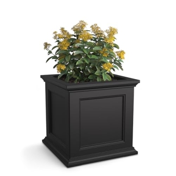 Mayne Fairfield 20-Inch Square Planter – Self-Watering, Weather-Resistant Beauty for Your Space