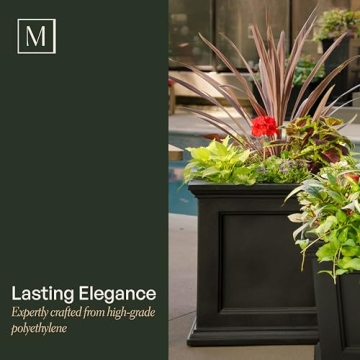 Mayne Fairfield Square Self-Watering Planter 20-Inch