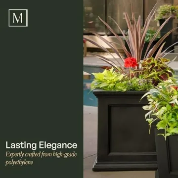 Mayne Fairfield Square Self-Watering Planter 20-Inch