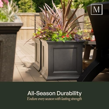 Mayne Fairfield Square Self-Watering Planter 20-Inch