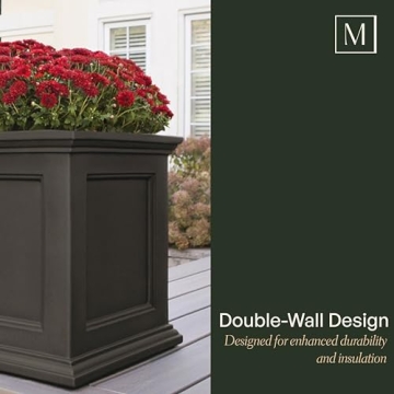 Mayne Fairfield Square Self-Watering Planter 20-Inch