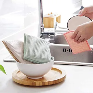 JEBBLAS Bamboo Dish Sponges for Eco-friendly Cleaning