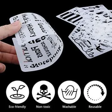 Creative MWOOT 30-Piece Stencil Kit for DIY Arts