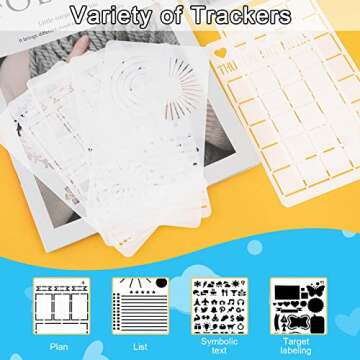 Creative MWOOT 30-Piece Stencil Kit for DIY Arts