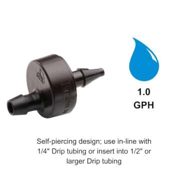 Rain Bird SW10-30PS Drip Irrigation Spot Watering Dripper/Emitter, 1 Gallon Per Hour, 30-Pack