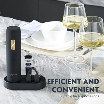 KITVINOUS Electric Wine Opener Set, Stylish and Easy to Use