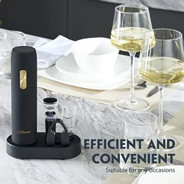 KITVINOUS Electric Wine Opener Set, Stylish and Easy to Use