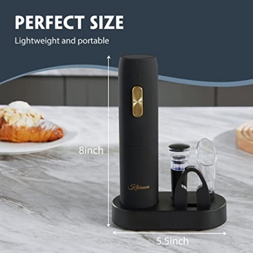 KITVINOUS Electric Wine Opener Set, Stylish and Easy to Use