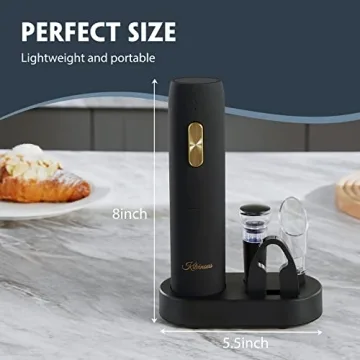 KITVINOUS Electric Wine Opener Set, Stylish and Easy to Use
