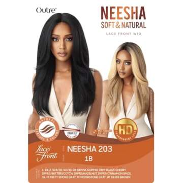 Outre Synthetic Lace Front Wig (Soft & Natural) - NEESHA 203 (Color:FFMSTGR)