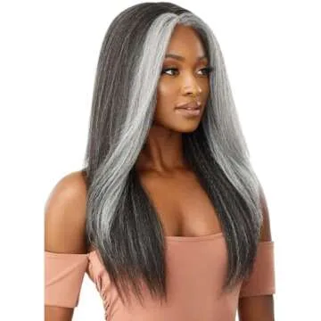 Outre Synthetic Lace Front Wig (Soft & Natural) - NEESHA 203 (Color:FFMSTGR)