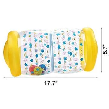 QINGBAO Baby Crawling Toy Fitness Toys Exercise Your Baby's Hearing and Touch Exercise Your Baby's Muscles and Coordination (Yellow)