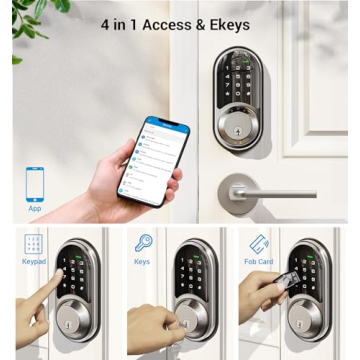 Keyless Smart Lock with App Control and Touchscreen