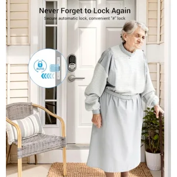 Keyless Smart Lock with App Control and Touchscreen