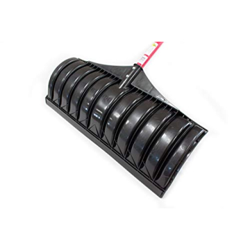 Bully Tools 27" Poly Snow Pusher with Fiberglass Handle