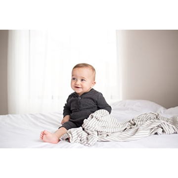 Copper Pearl Large Knit Baby Swaddle Blanket for Newborns